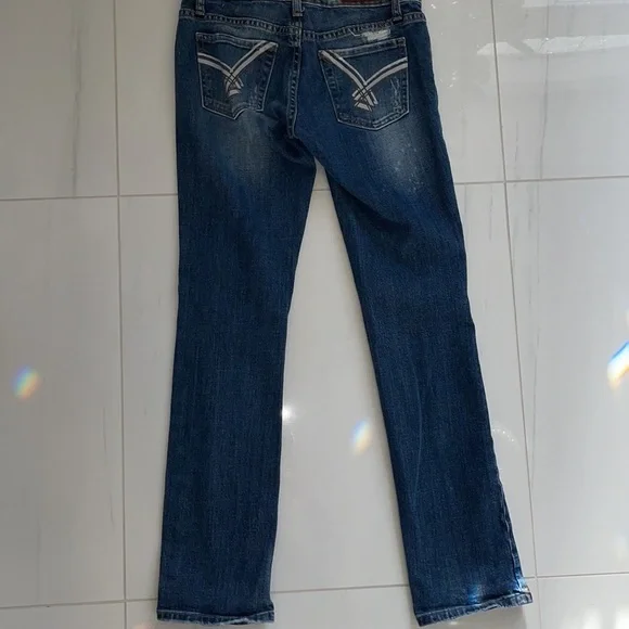 Yaso Distressed Straight Leg Jeans Size 3/4 27 - Picture 4 of 4